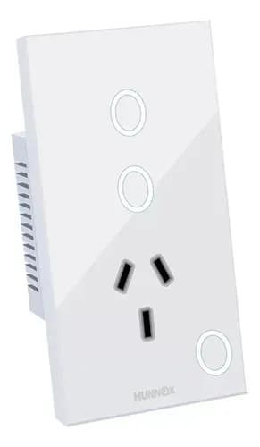 Hunnox Tomacorriente + Tecla 2 Canales Hunnox Smart