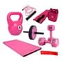 360 Fitness Kitrosa Rusa5kg Mancuernas3kg Tobi2kg Soga Rued Banda Colcho Color Rosa. Rusa5kg Mancuernas3kg Tobi2