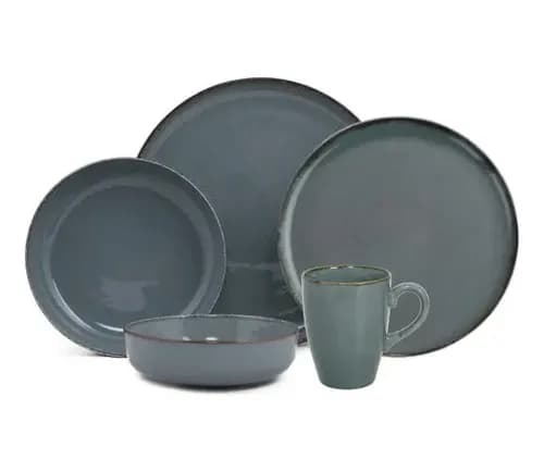 Mix And Match Set 20 Piezas Plato Playo Postre Bowl Hondo Taza Porcelana