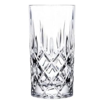 Pirámide Home Vaso De Vidrio Labrado Noblesse 423ml X6 Unidades Transparente