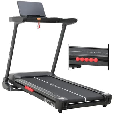Body Skull Cinta Caminadora Eléctrica Body Skull 20km/h Plegable 18 Niveles Inclinación Negro