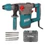 Total Rotomartillo 1800w Sds Plus Total Demolición Y Perforación Pesada 7j De Impacto Turquesa 50 Hz/60 Hz