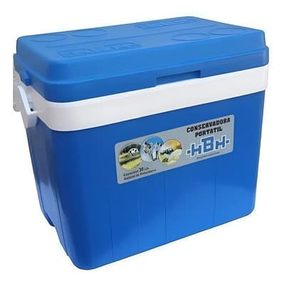 Hbh Conservadora Hbh 30 Litros Inyectada Poliuretano Reforzada Color Azul