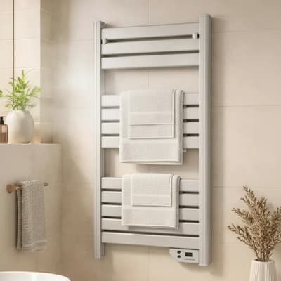 Windstyle Toallero Eléctrico Pantalla Led 500w Ip24 Warmdry Windstyle Blanco