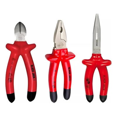 Black Jack Alicate + Pinza De Punta + Pinza Universal 1000v Mediano