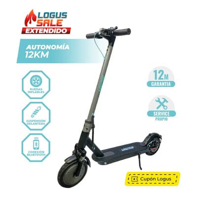 Logus Monopatin Electrico Logus L6 350w - 8.5 - Auton.12km 25km/h Negro