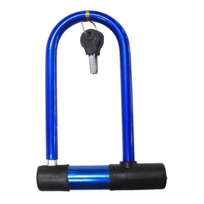 Jalomi Traba En U Linga Candado Con 2 Llaves Bici Moto Azul