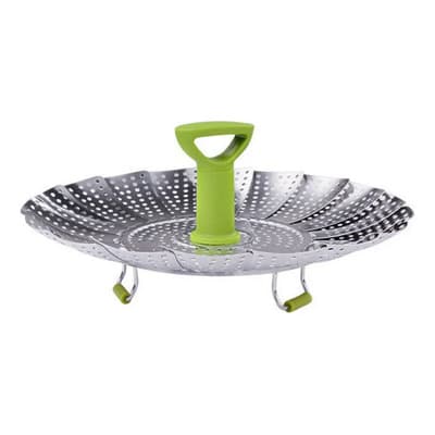General Cesta Vaporera Plegable De Acero Inoxidable