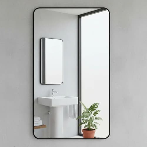 Tienda Lf Espejo Rectangular 60x40 Con Marco Deco - Baño