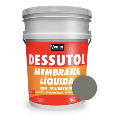 Venier Membrana Líquida Impermeabilizante Techos Venier Dessutol 20kg Gris Mate