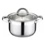 Crystal Rock Cacerola Acero Inoxidable 28 Cm 8 Lts Olla Asas Triple Fondo Color Plateado