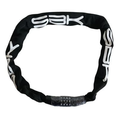 Sak Cadena De Seguridad Bicicleta Moto Sbk Bl09 Acero Combinación 1m Negro