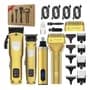 General Kit 4 Máquinas Cortapelo Recargables Con Cabezales Dorado