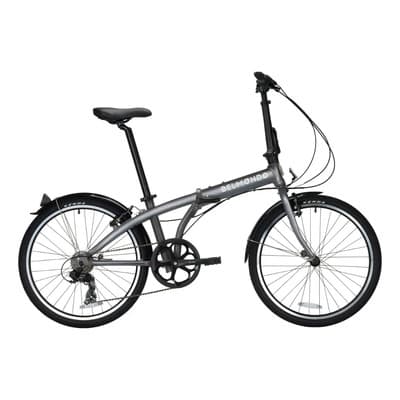 Belmondo Bicicleta Plegable Belmondo 7+ Rodado 24 7 Velocidades Urbana Verde Mate
