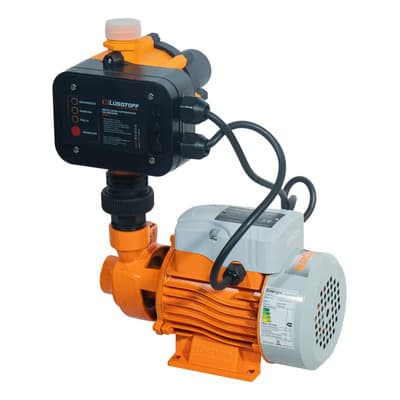 Lüsqtoff Electrobomba Periférica Lusqtoff Cpm150-c Con Regulador De Presión 0,5hp 370w Naranja 50 Monofásica