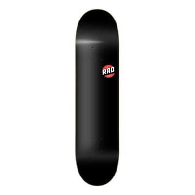 Rad Tabla De Skate Rad Blank Logo Solid - Black 8,25