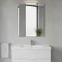 Cuantoarte Espejo Biselado Rectangular 50x70 Cm Sin Marco Premium Duradero Resistente De Pared Ideal Baño Livin