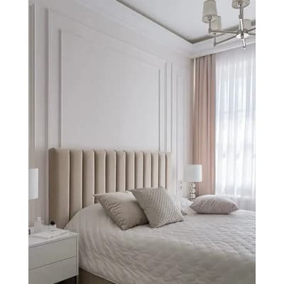 Altopalace Respaldo De Sommiers En Pana Antimancha 1,40mts Premium Beigue