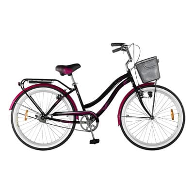Aurora Bicicleta Paseo Dama Aurora Family Rodado 26 Acero Color Negro/rosa