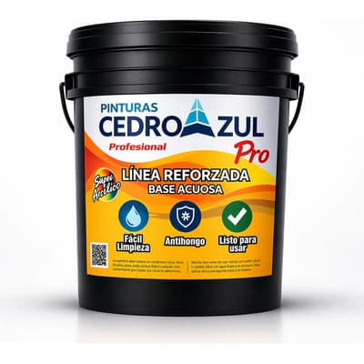 Cedro Azul Pintura Latex Interior Exterior 10 Litros Blanco Eco Blanco Mate