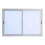 Aluar Ventana Corrediza Aluminio Herrero Vidrio 4mm 120x80 Aluar Color Blanco