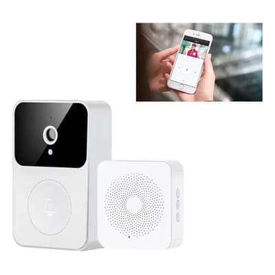 Geko Timbre Portero Visor Electrico Con Camara Pantalla Smart Usb Blanco