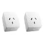 Akai Energy Smart Enchufe Inteligente 220 Toma Wifi Alexa Googlehome | Pack X2 Color Blanco