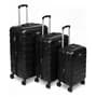 Gadnic Set X3 Valijas Gadnic Rígidas 4 Ruedas 360 Candado Carry On Abs + Poliéster Negro