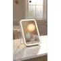 Mtl Espejo Maquillaje Mtl Luz Led Touch Blanco Iluminacion Regulable Base Estable Espejo Belleza Tocador