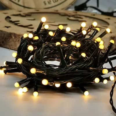 Noiluva Tira Guirnalda Led Cálida Interconectable 15mts 200 Led 220v Cálida