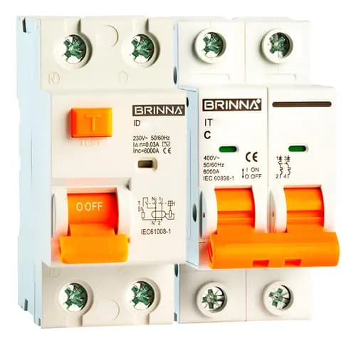 Brinna Combo Instalacion Termica Disyuntor 25a Bipolar Brinna Iram