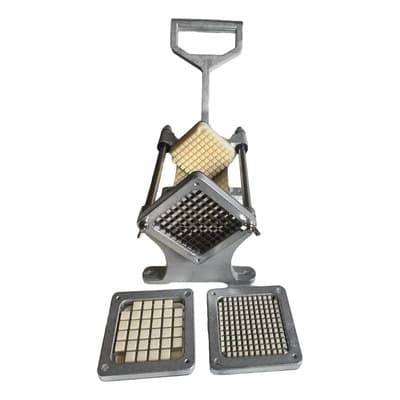 Ebtools Cortadora De Papas Corta Papa Baston Gastronomico 3 Cortes Plateado
