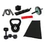 360 Fitness Kit Entrenamiento Colcho Pesas Rueda Banda Soga Tobilleras Color Tobi2kg Rusa8kg Mancuernas3kg Colch