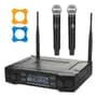 Daza Micrófono Inalámbrico Uhf Daza Set X2 Micrófonos De Mano Dinámicos Con Caja Receptora Entrada Auxili