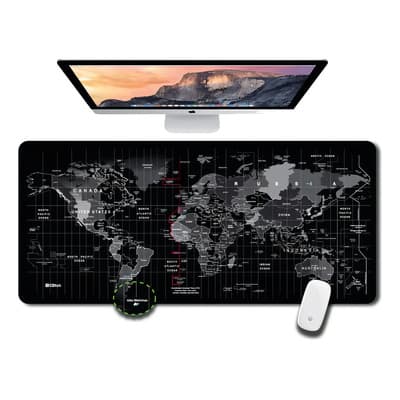 Cdtek Desk Pad Xxl Gamer Cdtek 84x38cm Mapa Caucho Antideslizante