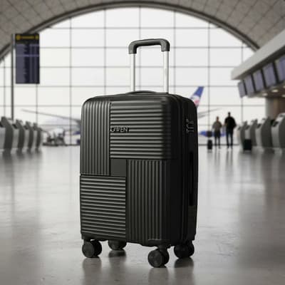 Owen Valija Carry On De Cabina Rigida Maleta Candado Equipaje Negro