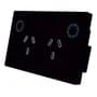 Tbcin Toma Corriente De Pared Touch Smart Wifi Doble Tbcin Color Negro
