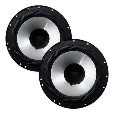 Bomber Par Parlante Bomber 6,5 Pulgadas 50wrms Full Range Cono Dual Negro
