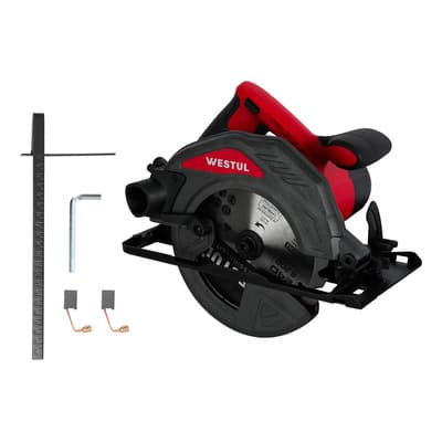 Westul Sierra Circular De Mano Westul 1500w 184mm Profesional Rojo 50hz