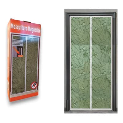 Amalfi Cortina Mosquitero Magnética Puerta Anti Mosquitos 90x210 Cm Hojas