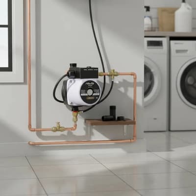 Newtek Bomba Newtek 2754 Presurizadoras Altura Agua 9mts 2 Baños 10 Automatico Bombas Elevadoras Al Tanque 
