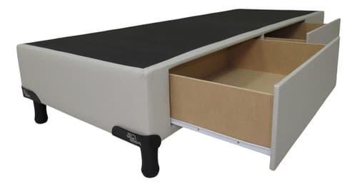 Tu Mejor Sommier Base Sommier Con Cajones 1 Plaza 80 X190 Ecocuero - Premium