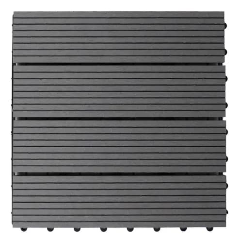 Groen Baldosas Wpc Pvc Deck Encastrable Exterior Simil Madera