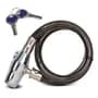 Raitot Candado Linga Tipo Piton Acero Cadena Moto Bici + Alarma Color Negro Dr6100 Raitot