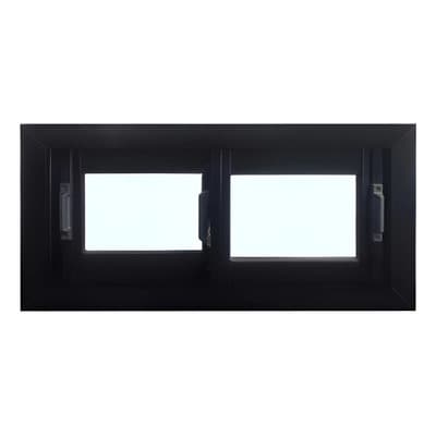 Lebaux Ventana Corrediza 80x30 Negro C/mosquitero Negro