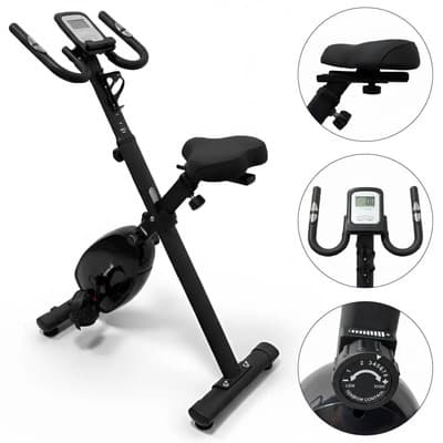 Pontec Sa Bicicleta Magnética Plegable Levelfit Levple100 Pro Fitness 130 Kg Negro