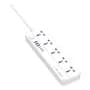 Ldnio Zapatilla Alargue 5 Enchufes 6 Usb 2m Proteccion 220v Ldnio Blanco