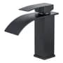 Uli Januiot Grifería De Baño Uli Januiot Pico Cascada Monocomando Negro Mate