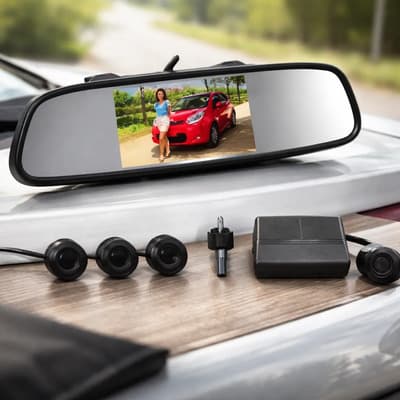 Kube Kit Cámara +sensor Marcha Atrás+ Monitor Con Espejo