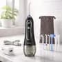 Belfia Irrigador Bucal Oral Ducha Dental Water Hf-6 Belfia Con 5 Niveles 8 Picos Usb Recargable 300 Ml De A